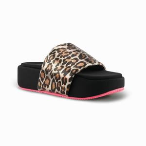 Nine West Rize Platform Slippers - Brown - Ireland (SM5402169)